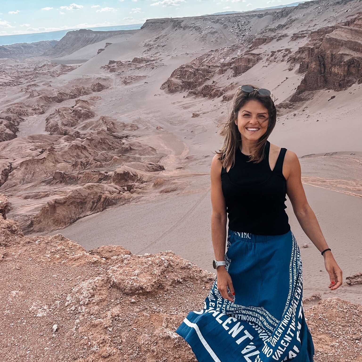 Jasmina Becker travel adviser Jasmina Becker travelling in a desert landscape